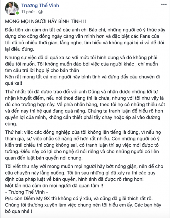 Ca sĩ trương thế vinh, diễn viên Diễm My 9X, sao Việt